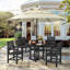 Table de salle à manger de patio 35 po HDPS 35 po avec trou pour parasol 1,96 po-2027015826