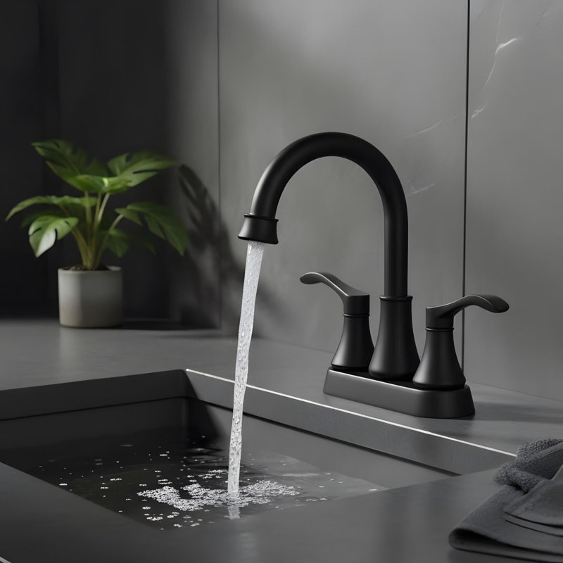 Modern Bathroom Sink Faucet with 2 Handles