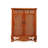 Brown Solid Wood Shoe Storage Bench