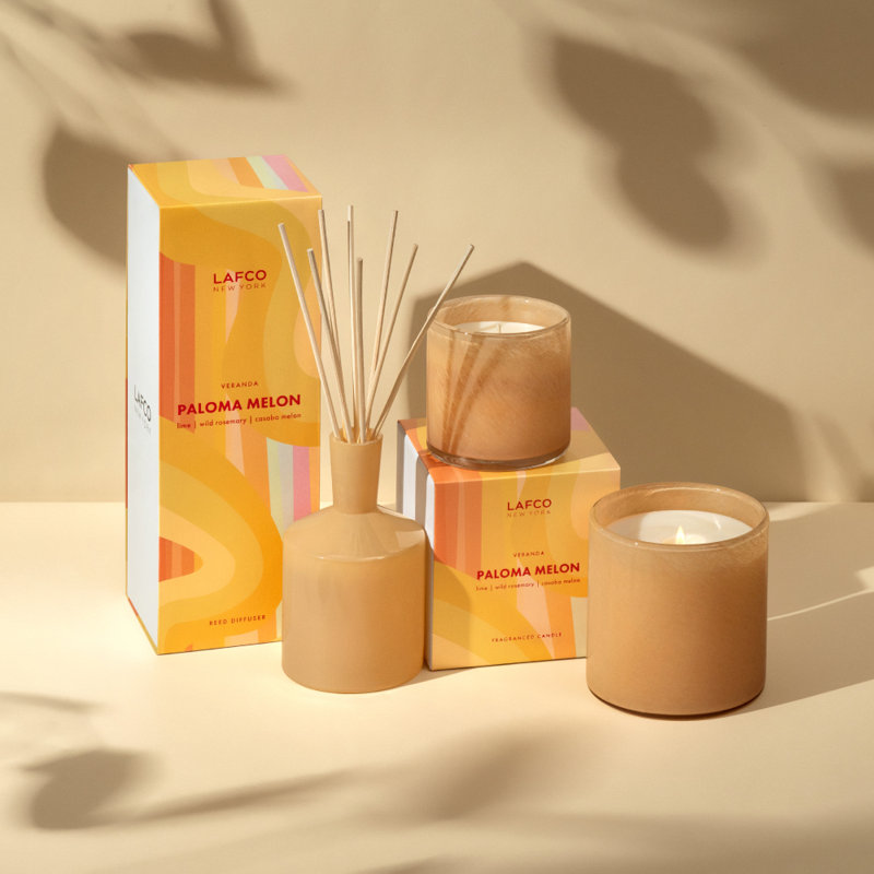 House and Home 15.5oz Paloma Melon Signature Candle - Veranda, 6.5 oz.
