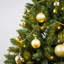 Arbre de Noël avec lumières à DEL blanc chaud - pointes en PVC et aiguilles dures, conception à branches articulées, support en métal robuste - arbre de Noël réaliste-1931285186