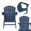 Chaise Adirondack pliante en PEHD pour l'extérieur-589978314