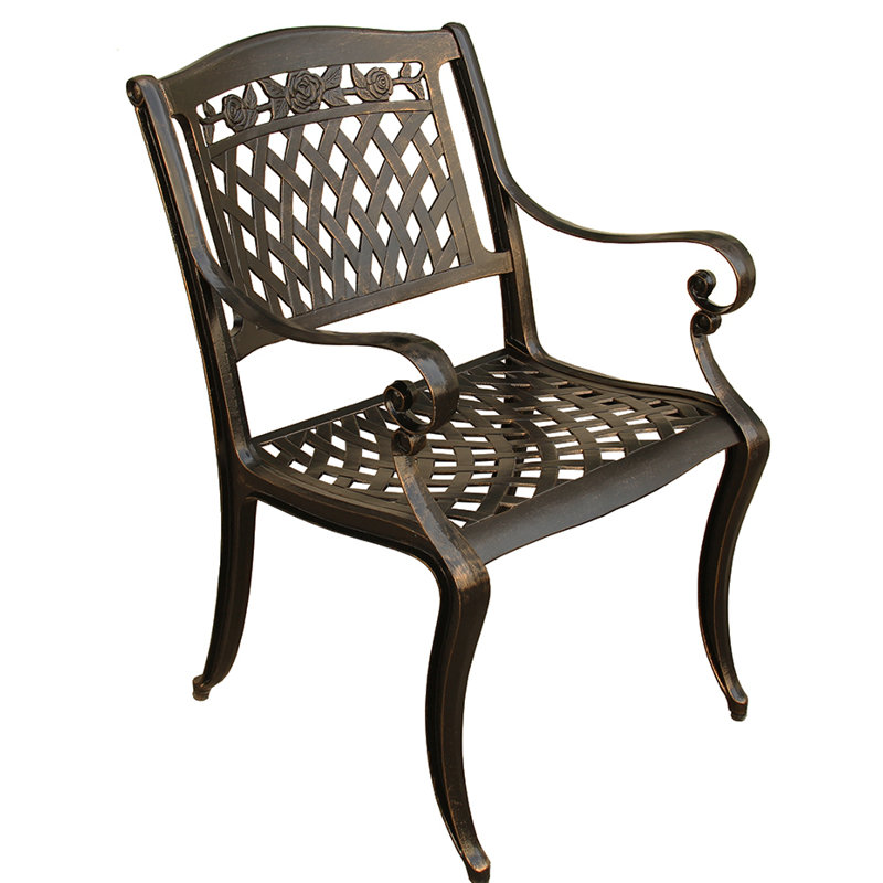 Casiano Outdoor Dining Armchair, Bronze