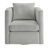 Sutton Light Grey Performance Fabric Swivel Barrel Chair with Soft Cushion and 360-Degree Swivel for Comfort and Durability-181996961