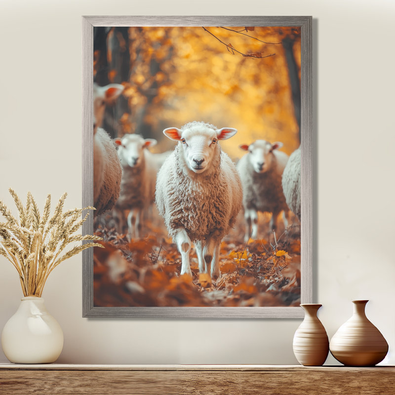 Harbuck - animaux, impressions sur toile, H 32 po x l 24 po, Reproduction encadrée d'une seule photo, Argent argent