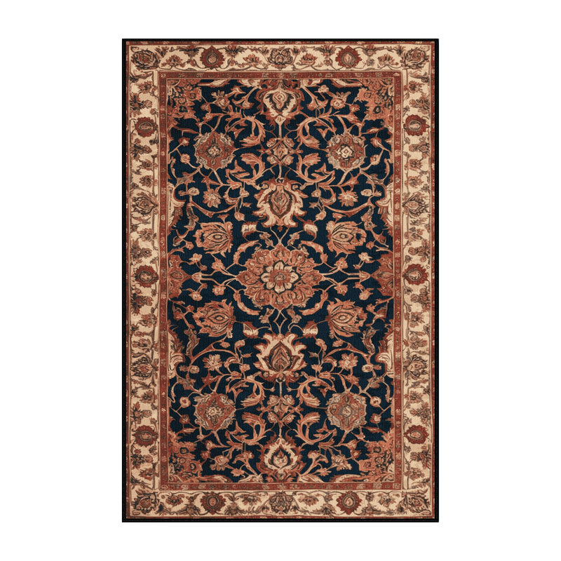 Tapis brun lavable à la machine, Rectangulaire 2 pi x 3 pi
