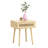 Bohemian End Table, Natural Rattan Drawer Natural Color