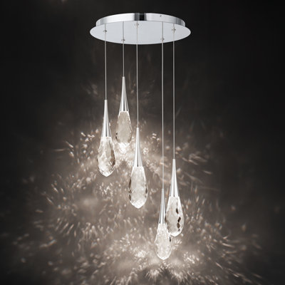 Hibiscus 5 - Light LED Pendant