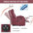 PU Single Motor Power Lift Recliner Chair With Massage And Heat For Elderly, Heavy Duty Motion Mechanism And One USB For Charging, Max Reclining Angle 155°-1433200563