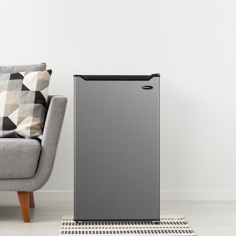 Danby 4.4 Cubic Feet Freestanding Mini Fridge, Stainless Steel