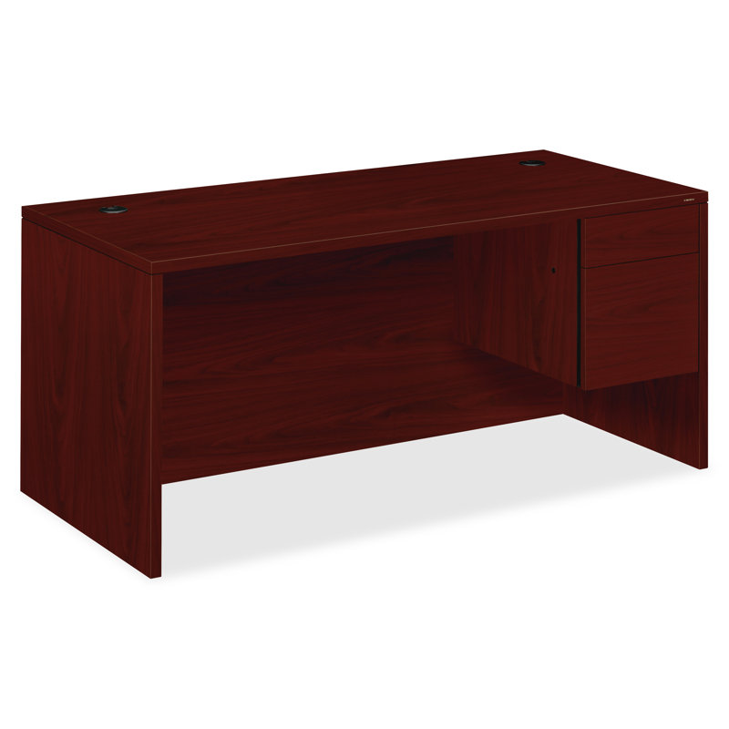 Bureau de direction 10500 Series, Droite, Acajou