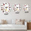 Arbres d'automne et petits oiseaux - Horloge murale traditionnelle-60327493