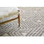 Eaton Chevron Hand-Knotted Charcoal/Ivory Area Rug-53511489