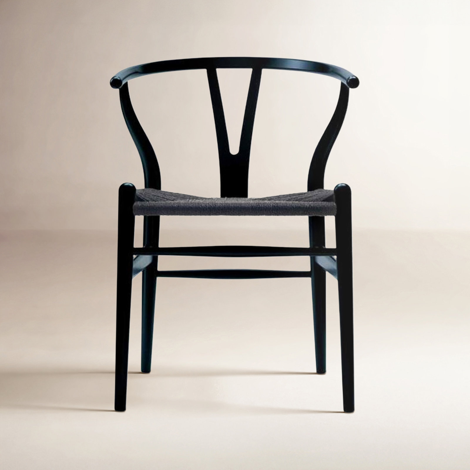 Baruti Wicker Dining Chair, Black/Black