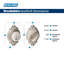 Single Cylinder Deadbolt with Brookshire Trim-441304513-441808033-441808068