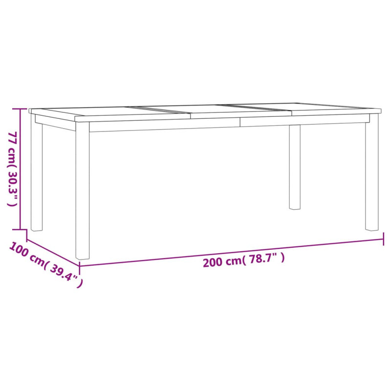 Terrin 4 - Person Teak Wood Patio Dining Set with Rectangular Table