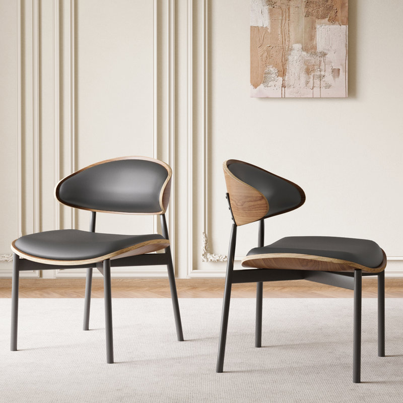 Ensemble de table de salle à manger Fermin, 9 pièces : table, 8 chaises, Noir