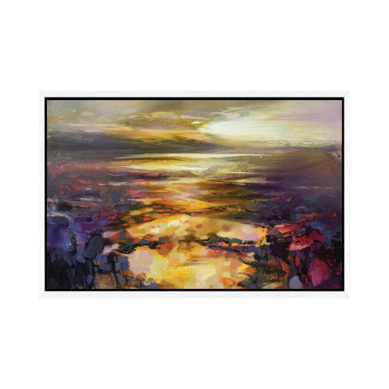 Path Of Reflections by Scott Naismith - Painting on Canvas, 101.6 cm H x 66.04 cm W, White Framed