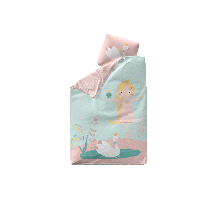 Little Princess Cotton Duvet Cover Set with Pillowcases