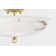 Somerset - 3 Light Semi Flush By Mark D. Sikes - Aged Brass Frame - Alabaster Shade