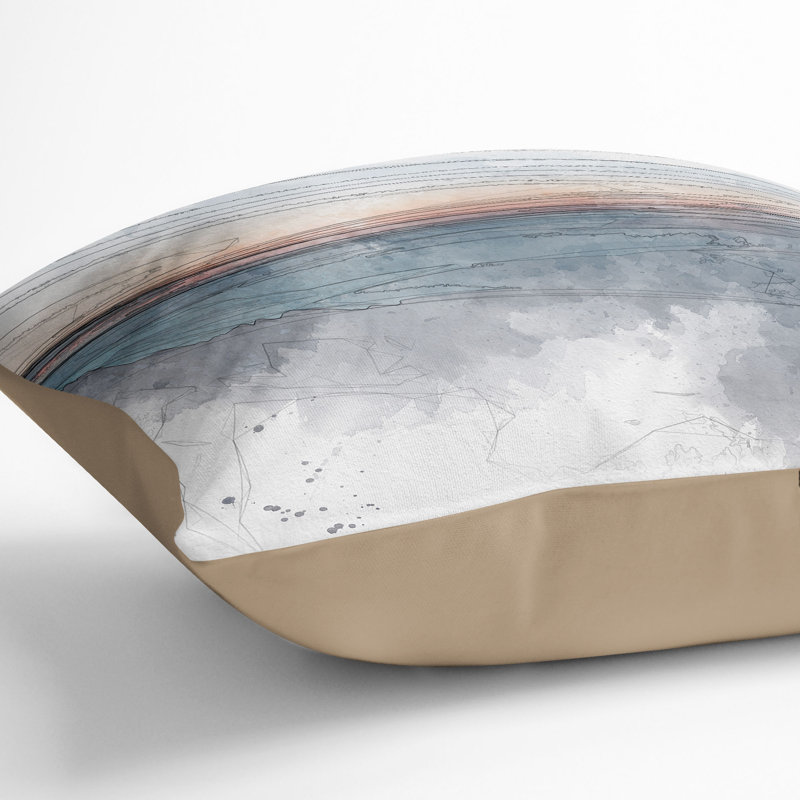 Square Throw Cushion, 55cm H x 55cm W x 20cm D, Stone