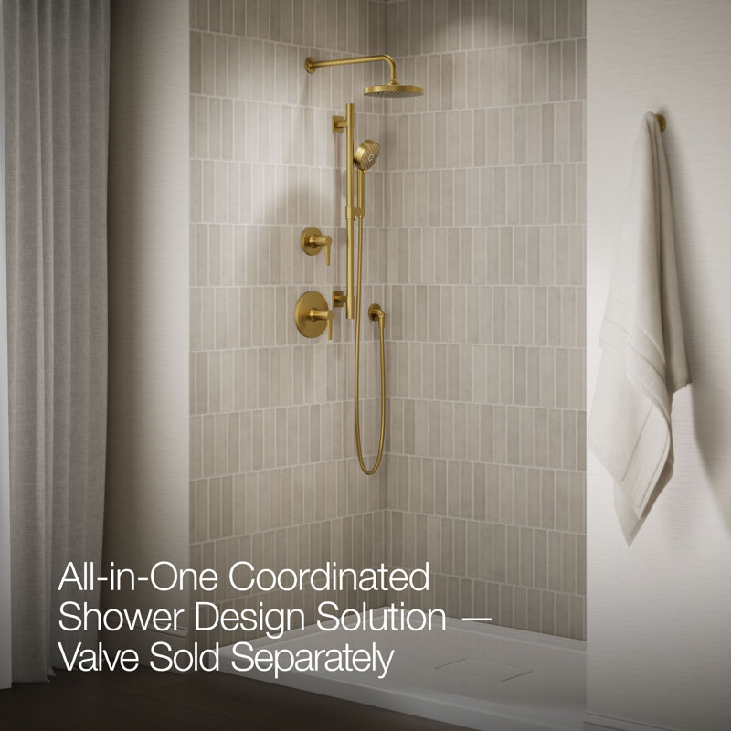 Awaken Showering Kit 2.5 Gpm, Brushed Brass