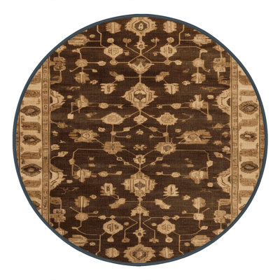 Tapis brun lavable à la machine