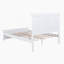 Grand lit de style traditionnel avec tête et pied de lit, lit en bois de pin avec cadre de lit renforcé, blanc-410371958