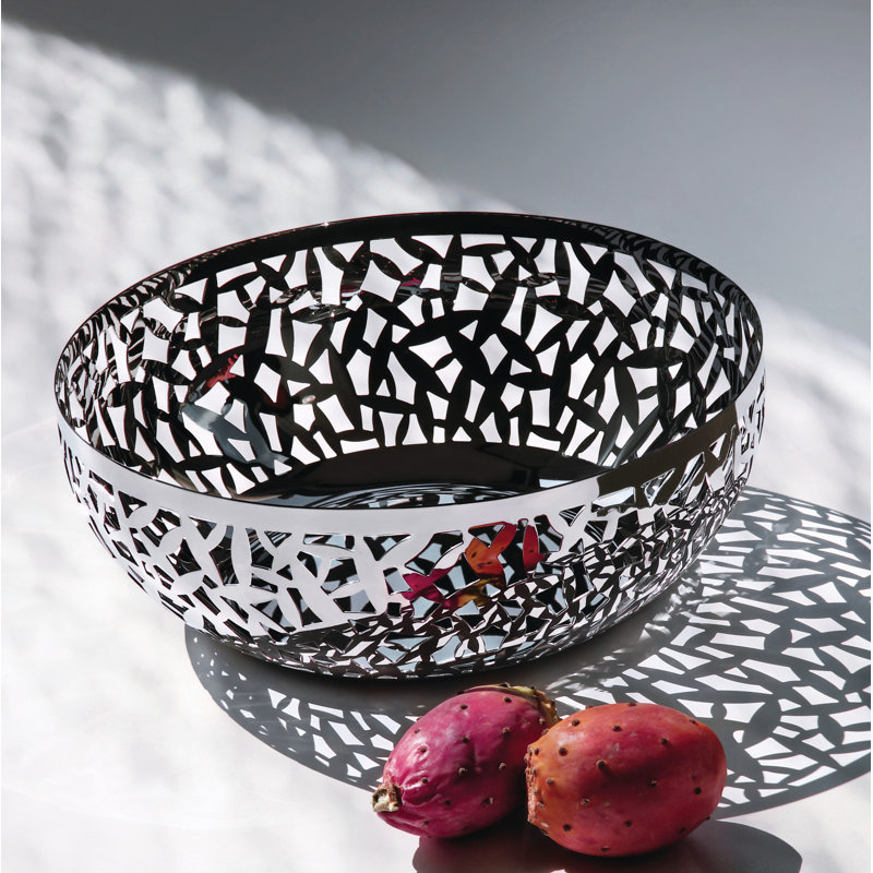 Alessi Cactus! Stainless Steel Fruit Bowl, 10.8cm H x 29cm W x 29cm D