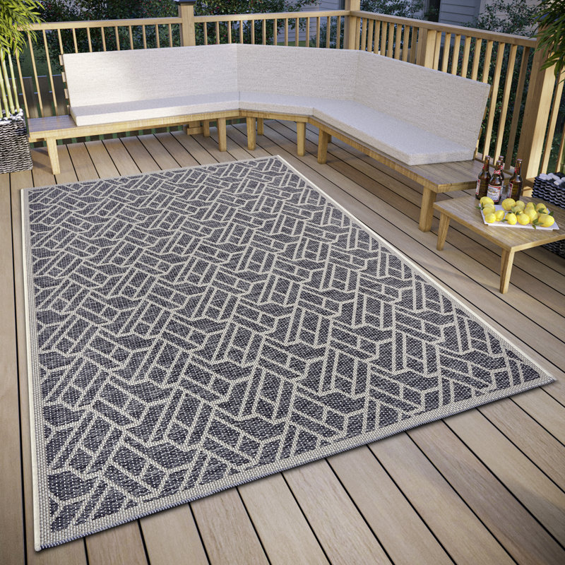 Eru Grey/Beige Rug, Rectangle 63 x 120 cm