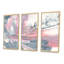Durty Shabby Pink Blush I - ensemble d'art mural encadré sur toile Shabby Elegance, par 3-1771170604-1771170608