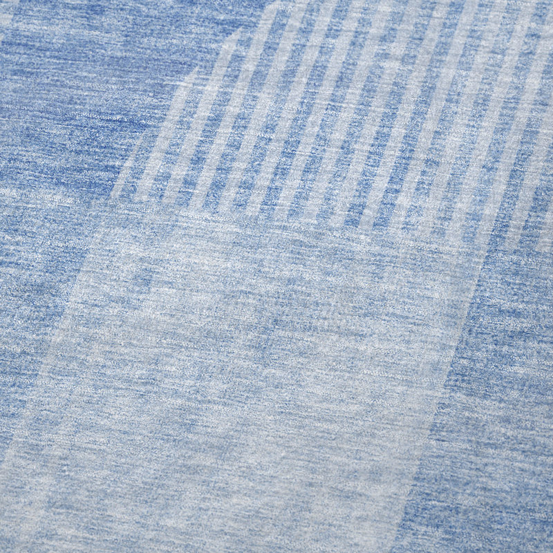 Jeté art déco Addison Sherpa ASB711, Bleu