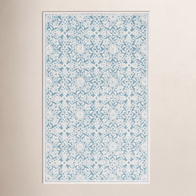 Hand-Tufted Wool Geometric Rug