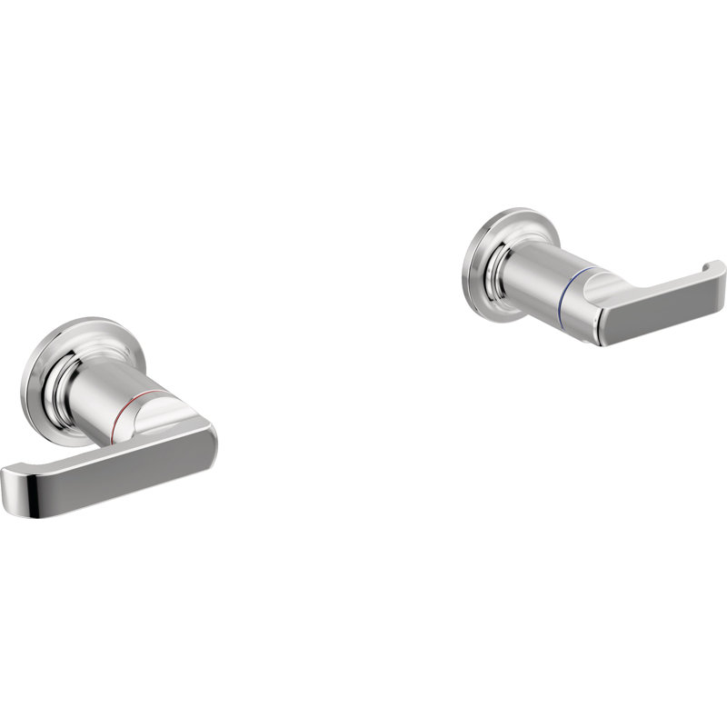 Tetra Wall Mount Tub Filler Lever Handle Set, Chrome