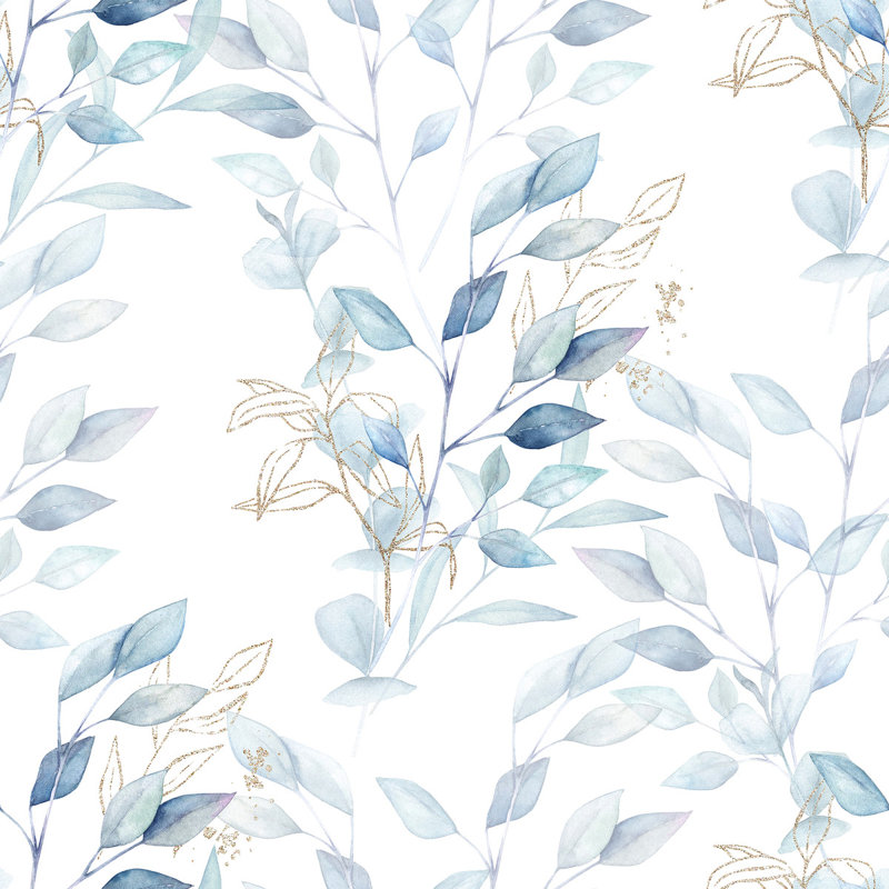 Peel & Stick Floral Tile, 2.08' W x 10.42' L