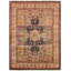 Agra Hand Knotted Wool Oriental Area Rug in Brown/Black