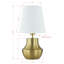 Lexington 17.5" Table Lamp with Linen Shade, Satin Brass