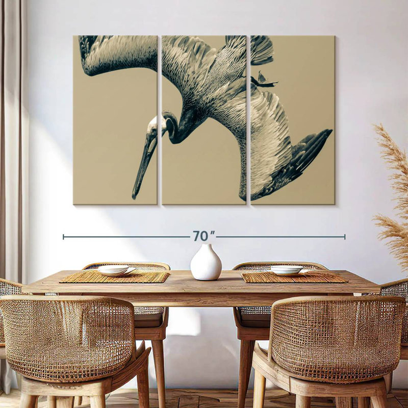 Brampt Flying Pelican, 42" H x 65" W