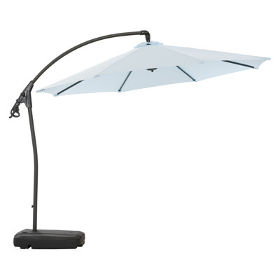 Harita 113.5 " W Octagonal Collapsible Cantilever Umbrella with Crank Lift