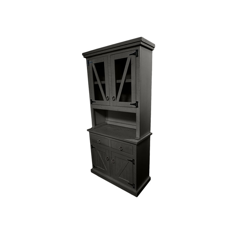 Hazleton Sideboard with Bar Hutch, Iron Ore