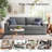 Juveria Upholstered 83'' Sofa-573997224