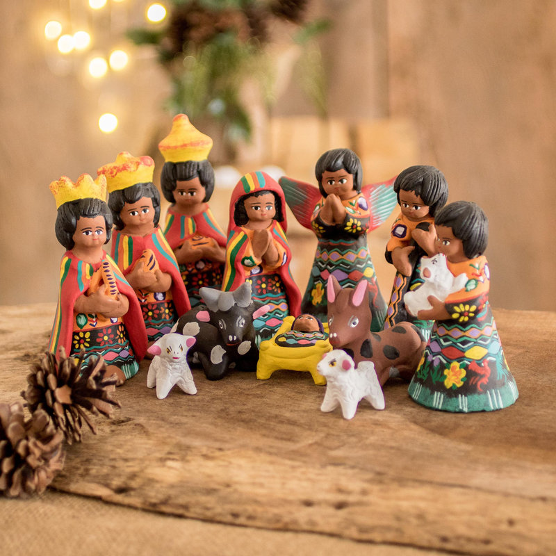 Ensemble de crèche de Noël 12 pièces