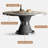 Simple Luxury Marble Round Dining Table Sets-105348513