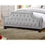 Grand lit gris en polyfibre grise avec tête de lit moderne et élégante-1539532709-1539532706