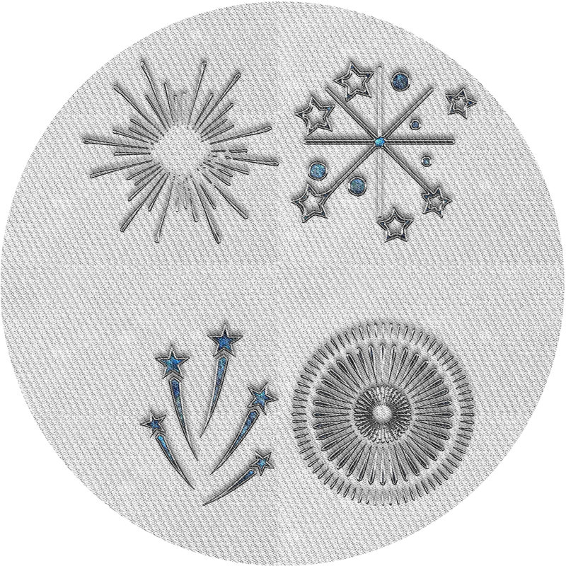 Tapis gris/zone noire à motifs, Rond 4 pi