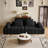 Cloud Modular Sectional Couch, Upholstered Boneless Couches, Comfort Loveseat Sofa - No Assembly Required for Living Room Bedroom-748560127