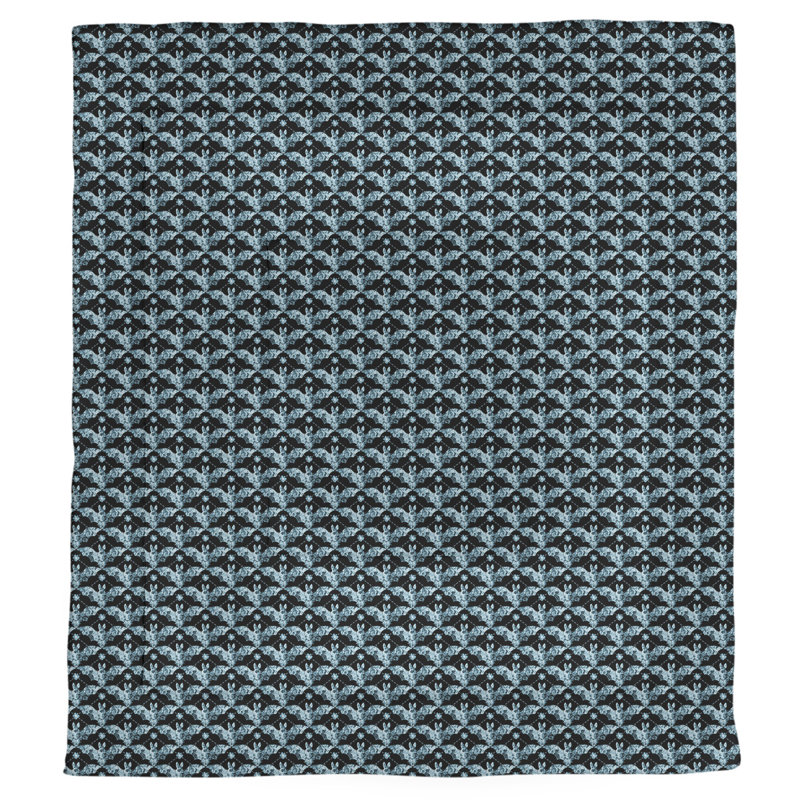 Édredon simple réversible Katelyn Elizabeth Bats, Édredon simple TG, Bleu sarcelle