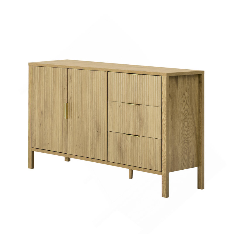 Buffet de rangement avec crochets, Naturel