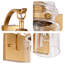 Applique murale avec abat-jour en verre transparent Anastasia - laiton brillant