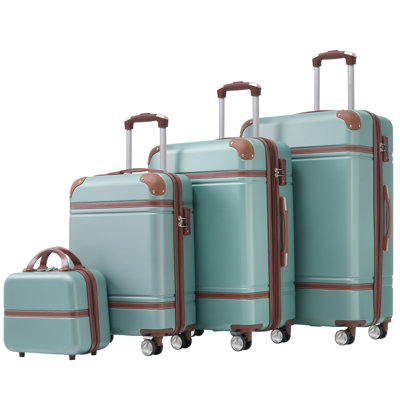 Ensembles de valises Hardshell 4 pièces 20 "+ 24" + 28 "Valise et valise à roulettes